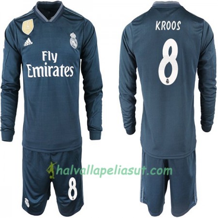 Jalkapallo Pelipaidat Real Madrid KROOS 8 Lasten Vieraspaita 2018-2019 Pitkähihainen